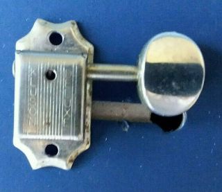Vintage Double Line Kluson Deluxe Tuner Bass Side Metal Button Gibson Ric Cfm