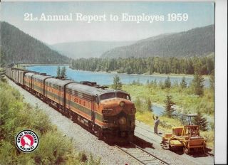 1959 Great Northern Railway Railroad Company Report To Employees