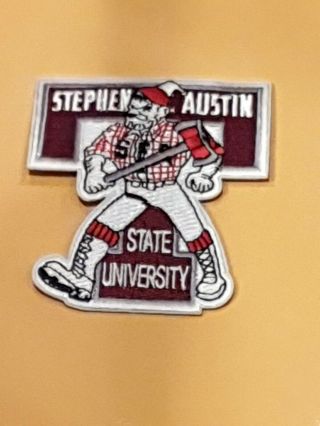 Stephen F.  Austin State University Embroidered Iron On Patch 3” X 3”
