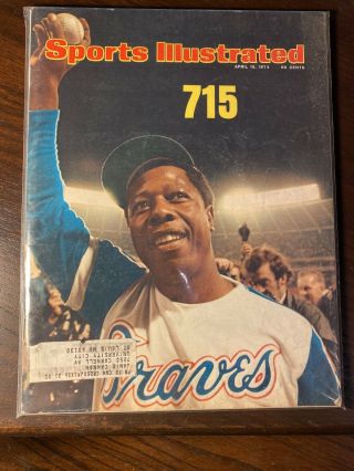 Sports Illustrated April 1974 Atlanta Braves Hank Aaron 715 Home Runs On Cover
