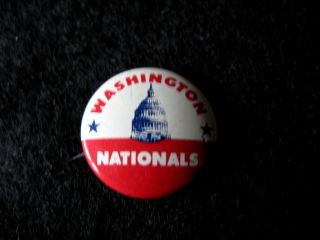 1960’s Vintage Washington Nationals Baseball Pin – Crane Potato Chips Decatur Il