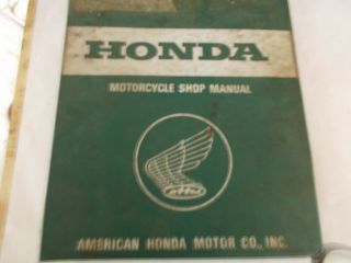 Vintage Official Honda Shop Manuals