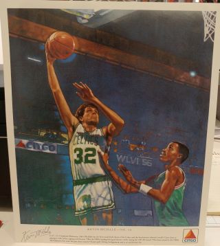 No.  32 Kevin McHale 1988 1989 Boston Celtics Basketball Citgo Poster 10.  5x12.  5 3