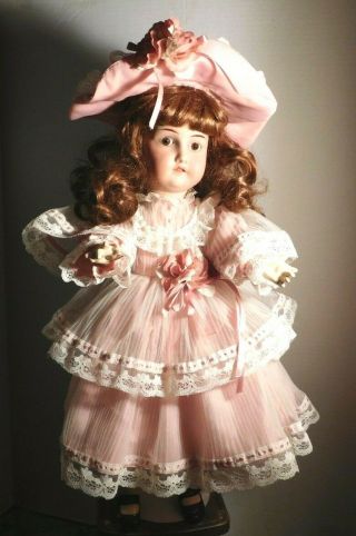 Antique Bisque Head Doll Made In Germany 20 " Compo Body