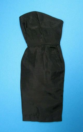 Vintage Barbie - Black Magic 1609 Silk Sheath Strapless Dress