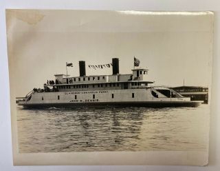 Claiborne Annapolis Ferry John M.  Dennis Vintage Photograph Picture Boat 10x8