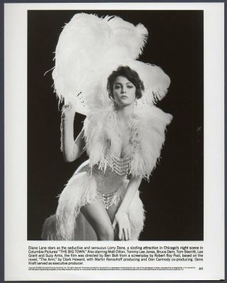 Diane Lane As Burlesque Stripper The Big Town Vintage Photo Busty Leggy Actress