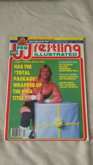 Pro Wrestling Illustrated Pwi February 1990 Hulk Hogan Hart Luger Perfect