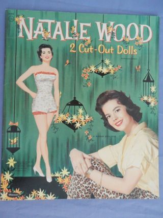 Natalie Wood 2 Cut - Out Dolls.  Whitman.  1958.  Uncut.  Excel.  Cond.  $50.