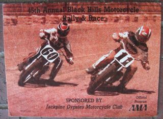1985 45th Annual Ama Sanctioned Black Hills Motorcycle Rally And Race Program