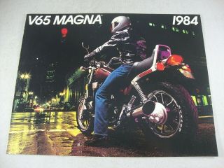 1984 Honda V65 Magna Vf1100c 1100cc V - 4 Oem Dealer Sales Brochure