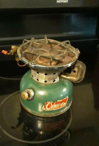 Vintage 1966 Coleman 502 Camp Stove Dated 8/66