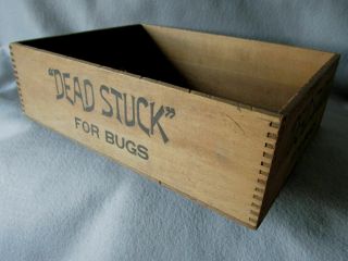 Antique Dead Stuck Wood Advertising Crate,  Display Box