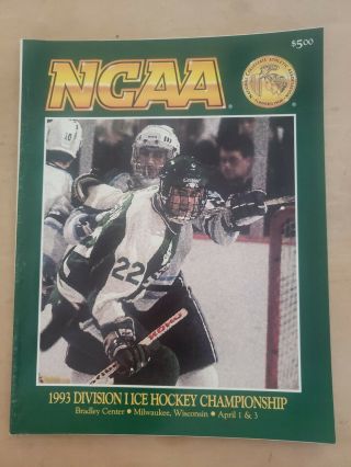 Ncaa 1993 Division 1 Ice Hockey Championship Program - Bradley Center