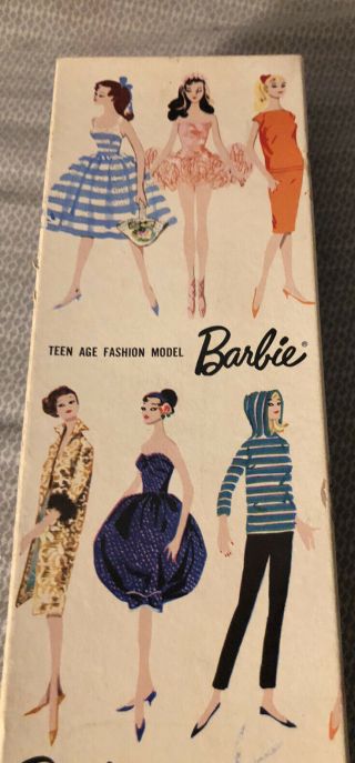 Vintage Barbie Stock No 850 Blond Ponytail Box