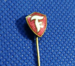 Old Enamel Lapel Stick Pin Badge From Firestonr Tyres