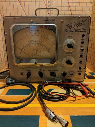 Vintage Hickok 209a Ohmeter Vacuum Tube Tester It Lights On,  From An Estate