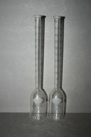 Vintage Glass Usa K Marked Chemistry Volumetric Flask Beaker Lab Tool
