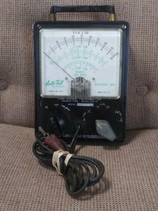 Vintage Auto - Test Cam Angle Tachometer For 4 To 8 Cylendar Cars