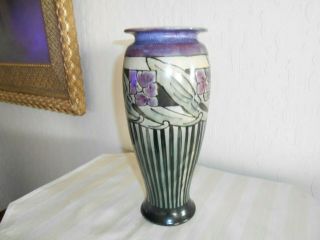 Antique Royal Doulton Art Deco 10 1/2 " Vase Glaze Doulton Burselm 1922 - 1932