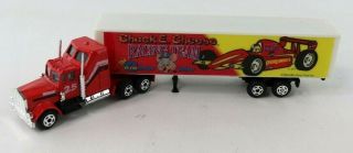 Vintage Chuck E Cheese 8 " Racing Team Big Rig Semi Truck Toy Prize Showbiz Pizza