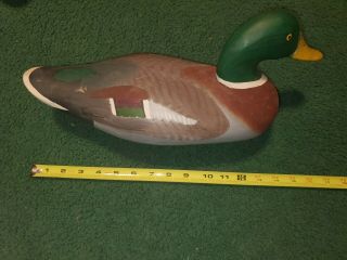 Antique Vintage Wood Duck Decoy Hand Made By Capt.  Harry R Jobes.