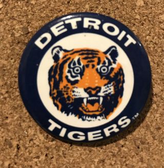 Vintage 1980’s Detroit Tigers Pin From Button Up Company