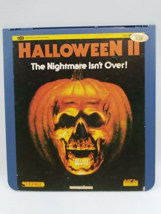 Vintage Videodisc Ced Halloween 2 Ii John Carpenter Movie - 1981 Mca 1983