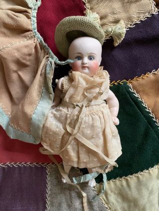6 " Antique All Bisque Jointed Doll