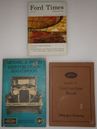 1931 Ford Model " A " Instruction Book,  Floyd Clymer Model A Restoration Handbook