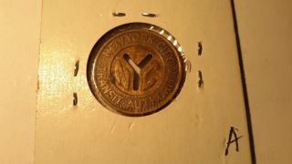Collectible Nyc Transit Token York City Subway Cut Y Good For One Fare (a)