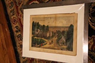 The Western Farmers Home 1871 Currier And Ives Lithograph