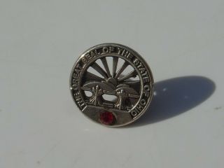 Vtg 925 The Great Seal Of The State Of Ohio Sterling Silver Service Award Pin
