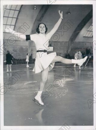 1938 Charlotte Walther National Figure Skating Championships Press Photo