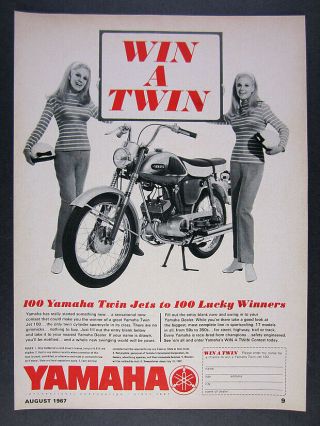 1967 Yamaha Twin Jet 100 Motorcycle 