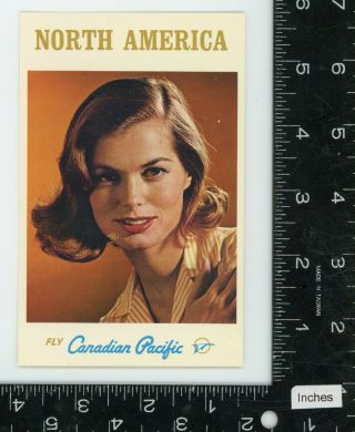 Airlines North America Airline issued VINTAGE POSTCARD FLY CANADIAN PACIFIC 2