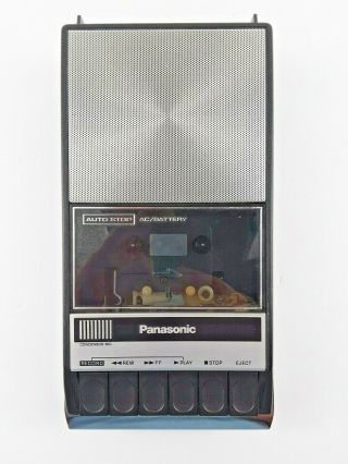 Vintage Panasonic Tape Recorder Audio Cassette Player Model Rq - 309as