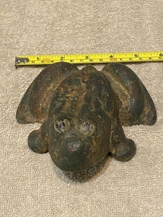 Vintage Antique Solid Cast Iron Frog Doorstop - Heavy