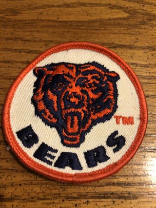 Vintage 1980’s Chicago Bears Embroidered Patch Go Bears