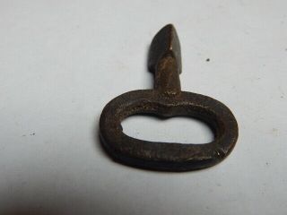 Vintage 1 5/8 " Brass Railroad Screw Signal Lock Triangle Key