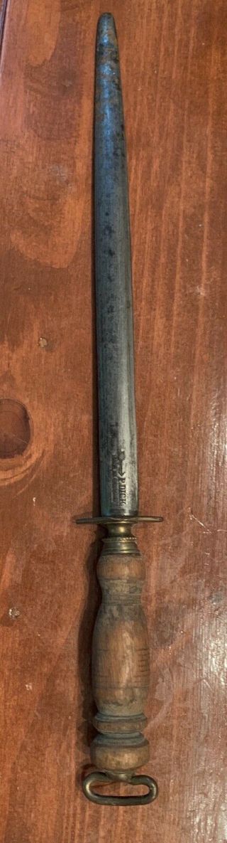 Antique F.  Dick Germany Knife Bayonette Sharpener Steel
