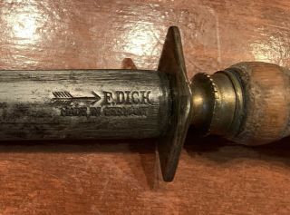 Antique F.  Dick Germany Knife Bayonette Sharpener Steel 2