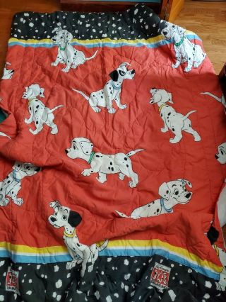 Vintage Disney 101 Dalmations Twin Comforter,  Flat & Fitted Sheets