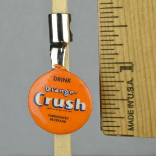 Vintage Celluloid Pencil Topper Pocket Clip Advertising Orange Crush 2