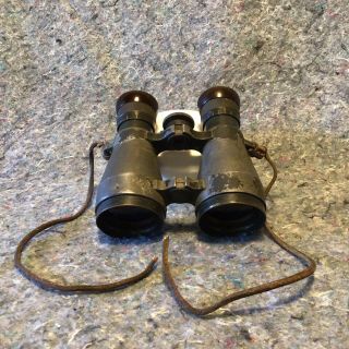 Antique Wwi German C.  P.  Goerz Fernglas 08 Binoculars