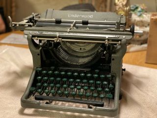 Antique Underwood Vintage Typewriter Circa Wwi