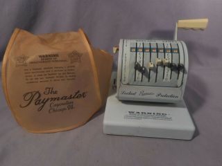 Vintage Paymaster X - 550 Check Writer With Cover