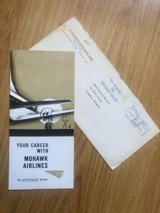 Vintage 1960s Mohawk (mad Men) Airlines Career Employment Recruitment Brochure