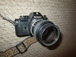 Vintage Nikon 35mm Camera - See Pictures For Details
