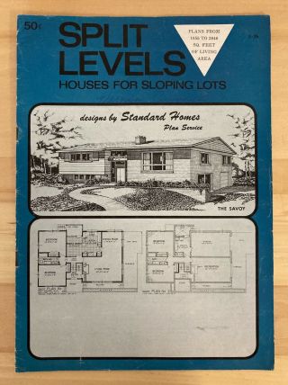 Vintage 1967 Split Level Homes By Standard Home Plans Mid Century Architecture